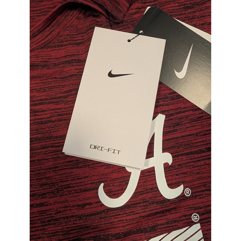 Nike Alabama Crimson Tide Shirt Mens XL Red Bama Dri-FIT Long Sleeve NEW - Picture 5 of 11